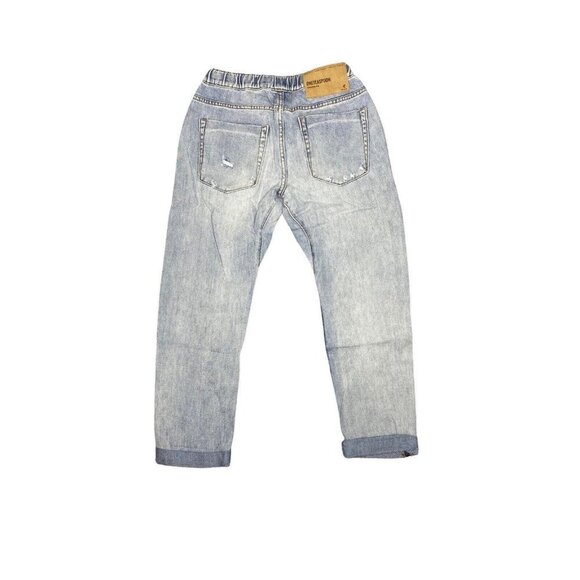 One Teaspoon Woman's Shabbies Boyfriend  Jeans in Montana Ripped Crop Size XS - Picture 7 of 9